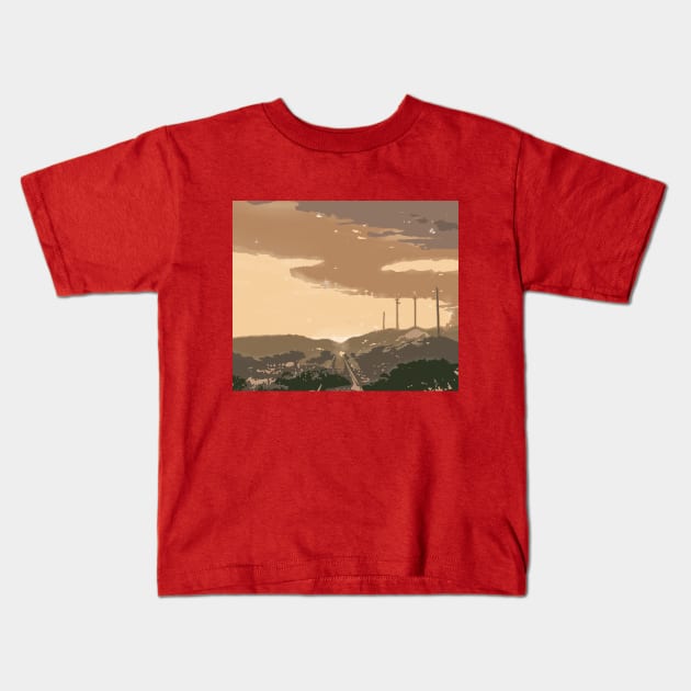 Beauty of Nature : Sky in the evening Kids T-Shirt by zinfulljourney